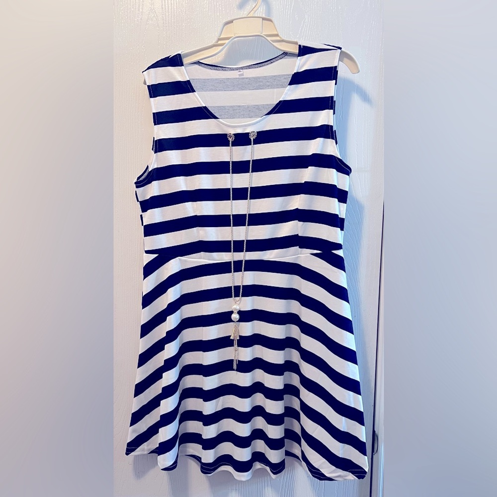 Beautiful Blouse/Dress with attached necklace.